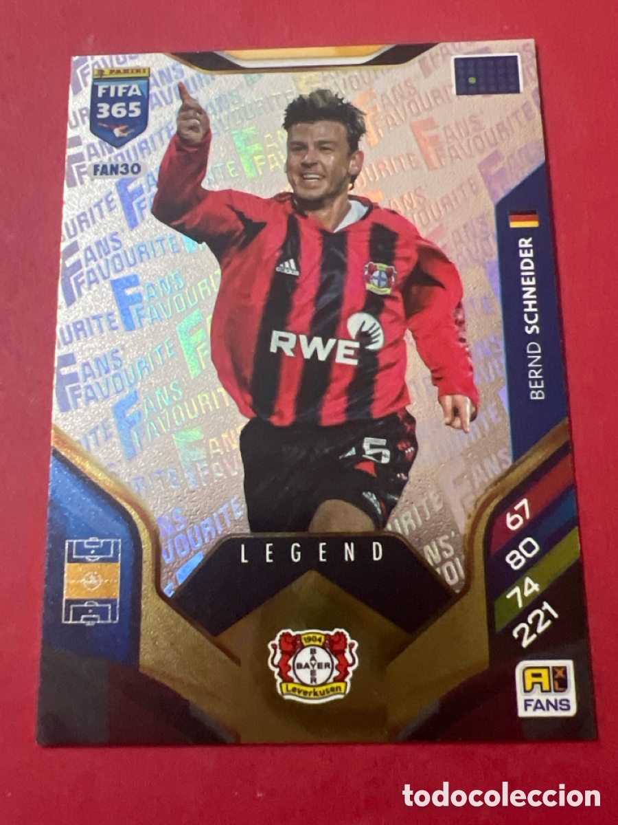 Fu&szlig;ball-Sticker: FAN30 BERND SCHNEIDER (BAYER LEVERKUSEN) FANS FAVOURITE LEGEND PANINI ADRENALYN XL FIFA 365 2026 26