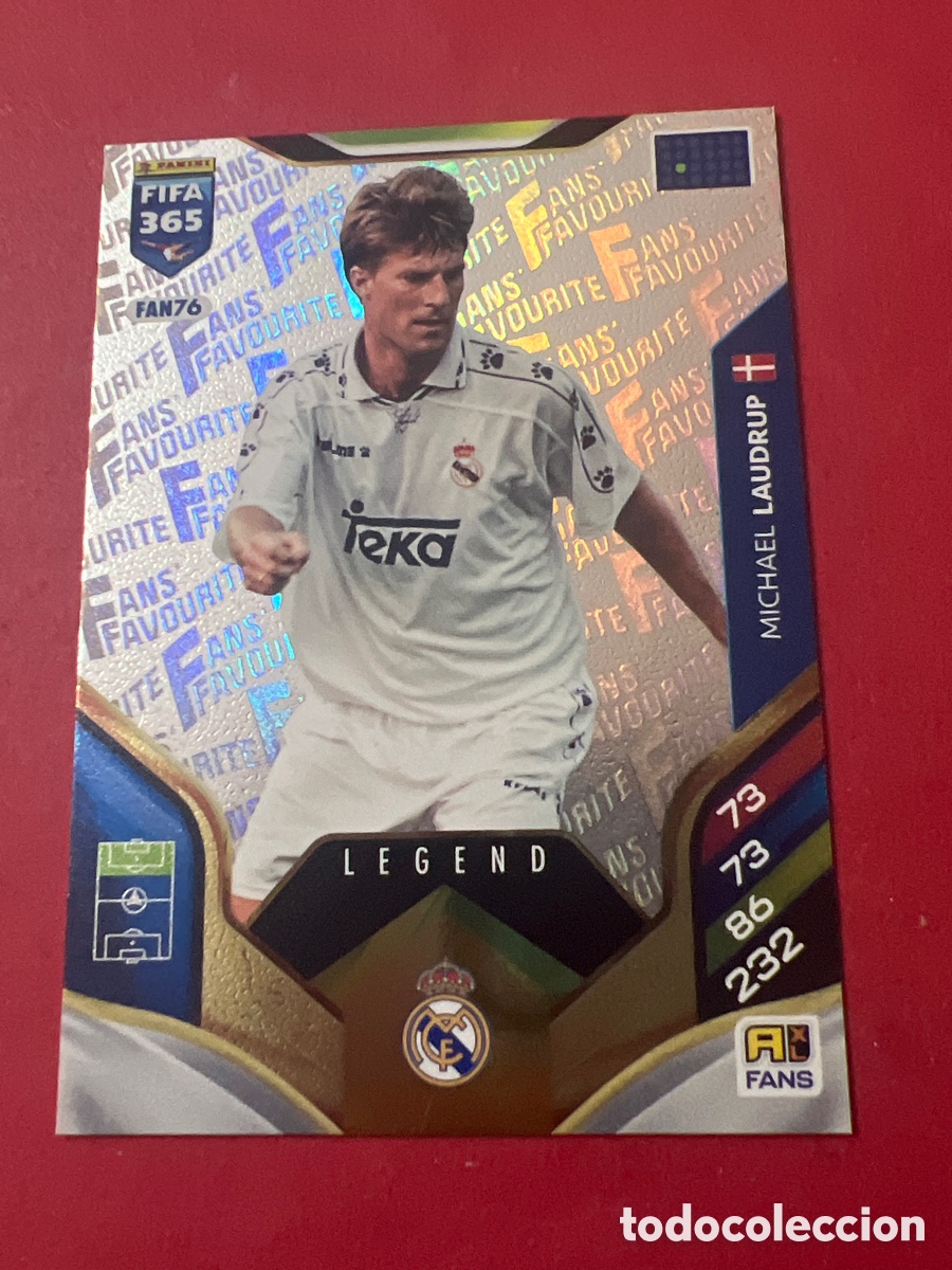 Fu&szlig;ball-Sticker: E1380. FAN76 Laudrup - Real Madrid - Legend - Fans - Adrenalyn Fifa 365 2026 - Panini 26
