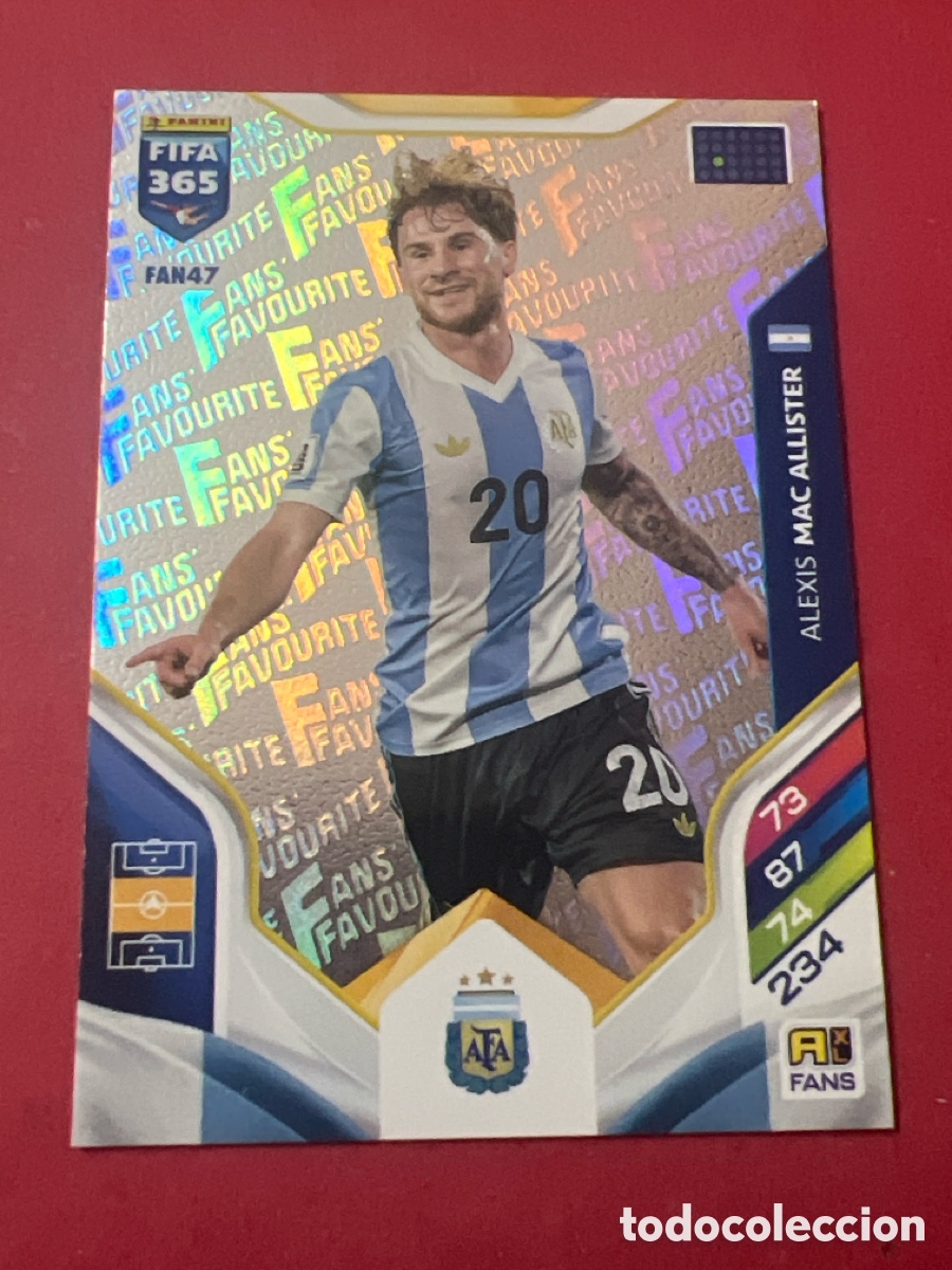 Fu&szlig;ball-Sticker: E1382. FAN47 Mac Allister - Argentina - Fans - Adrenalyn Fifa 365 2026 - Panini 26