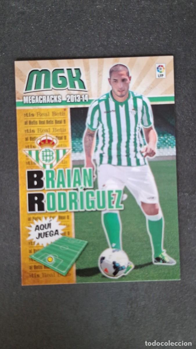 Fu&szlig;ball-Sticker: L1 BRAIAN RODRIGUEZ REAL BETIS BALOMPIE NUEVO FICHAJE 473 PANINI MEGACRACKS 2013 2014 13 14