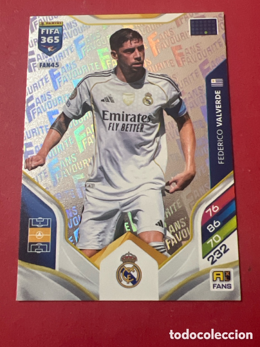 Fu&szlig;ball-Sticker: FAN45 FEDERICO VALVERDE (REAL MADRID) FANS FAVOURITE PANINI ADRENALYN XL FIFA 365 2026 26