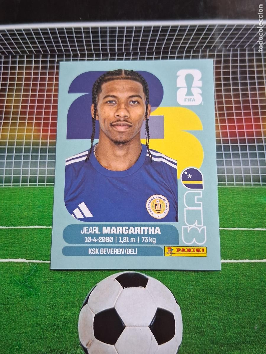 Fu&szlig;ball-Sticker: CUW 16 JEARL MARGARITHA CURA&Ccedil;AO CROMO STICKERS FUTBOL MUNDIAL FIFA 2026 MEXICO EEUU CANADA PANINI