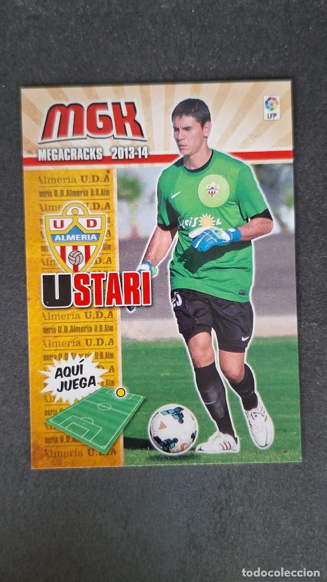 Fu&szlig;ball-Sticker: L1 USTARI U. D. ALMERIA NUEVO FICHAJE 476 PANINI MEGACRACKS 2013 2014 13 14