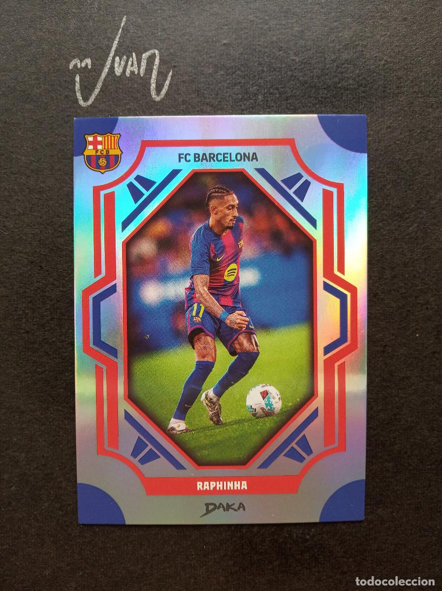 Cromos de f&uacute;tbol: 4-B NUMERADA #/299 SILVER RAPHINHA BARCELONA BRASIL MUNDIAL ⚽ DAKA &reg; TOP AUDIENCE 2025 2026 25 26