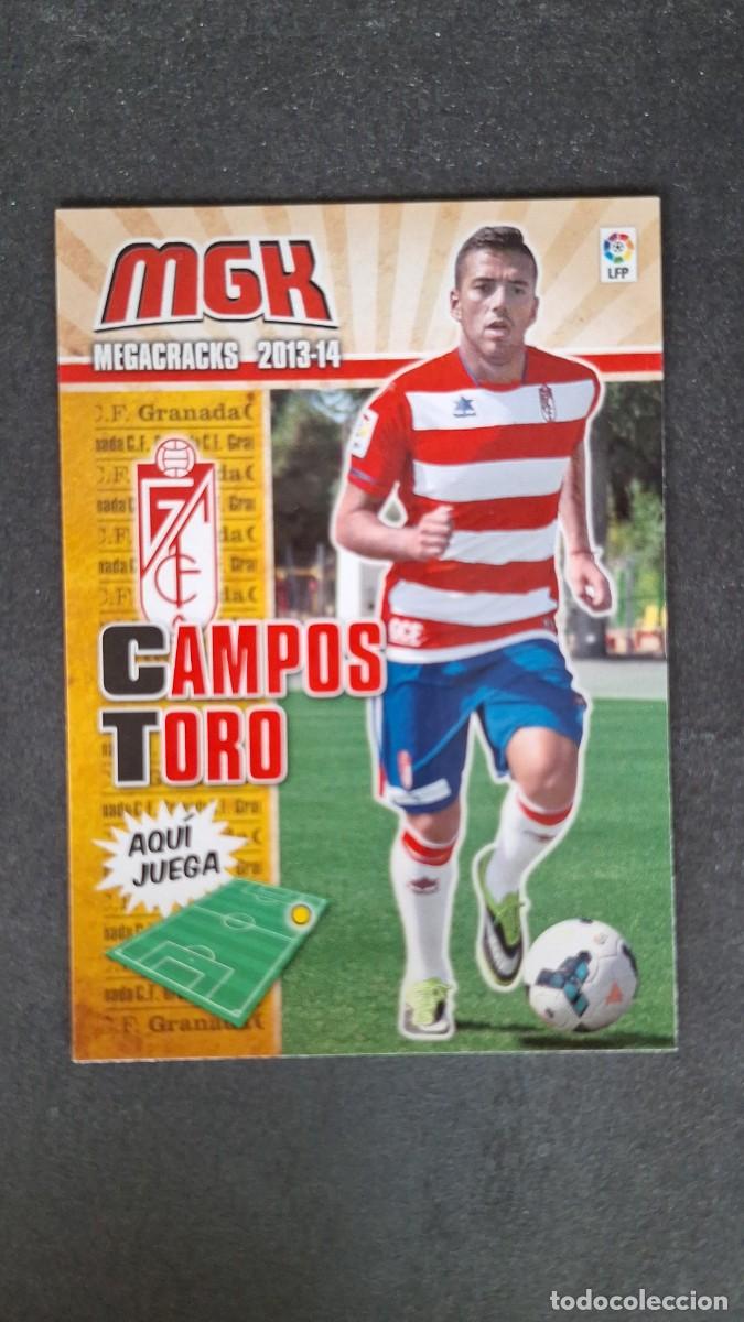 Cromos de f&uacute;tbol: L1 CAMPOS TORO GRANADA C. F. NUEVO FICHAJE 490 PANINI MEGACRACKS 2013 2014 13 14