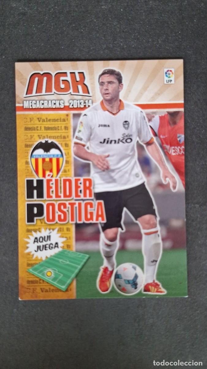 Cromos de f&uacute;tbol: L1 HELDER POSTIGA VALENCIA C. F. NUEVO FICHAJE 491 PANINI MEGACRACKS 2013 2014 13 14