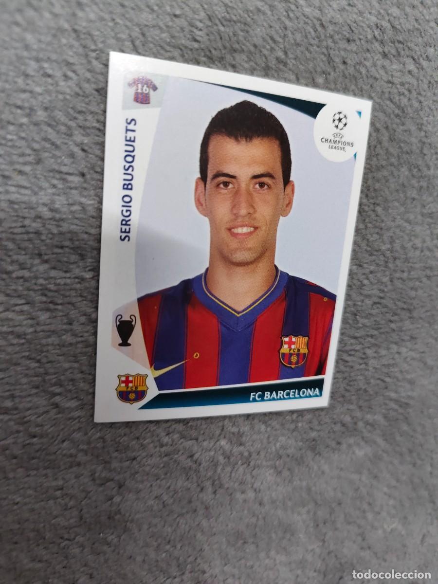 Cromos de f&uacute;tbol: 357 CHAMPIONS LEAGUE 09 10 PANINI SERGIO BUSQUETS FC BARCELONA 2009 2010 UCL AAA