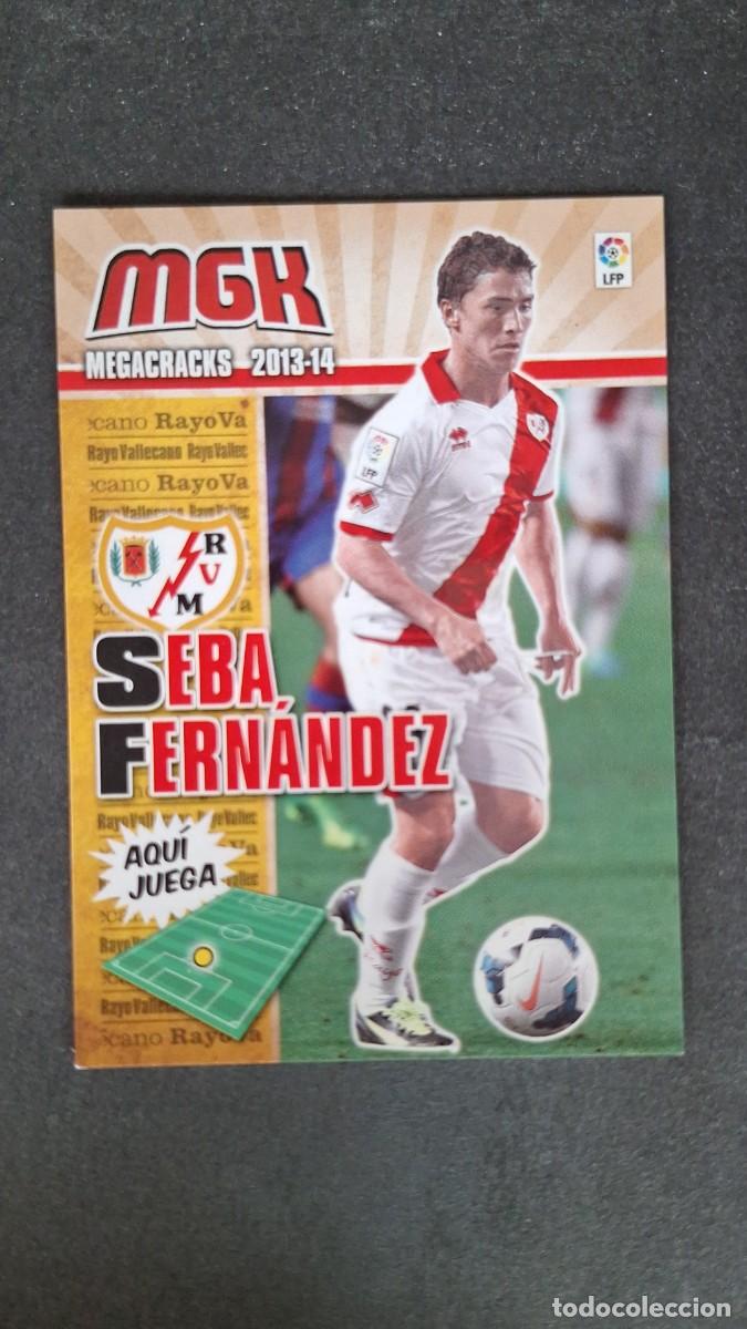 Cromos de f&uacute;tbol: L1 SEBA FERNANDEZ RAYO VALLECANO NUEVO FICHAJE 492 PANINI MEGACRACKS 2013 2014 13 14