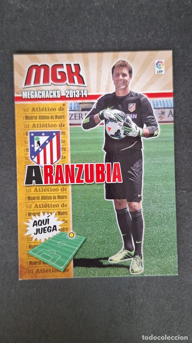 Cromos de f&uacute;tbol: L1 ARANZUBIA ATLETICO DE MADRID NUEVO FICHAJE 493 PANINI MEGACRACKS 2013 2014 13 14