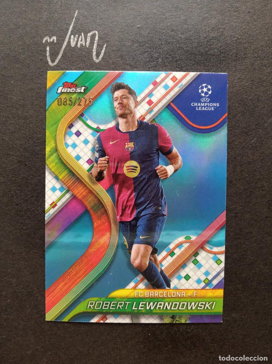Cromos de f&uacute;tbol: NUMERADA A #/275 LEWANDOWSKI FC BARCELONA POLONIA ⚽ TOPPS &reg; FINEST UCC UEFA 2024 2025 24 25 NUEVO