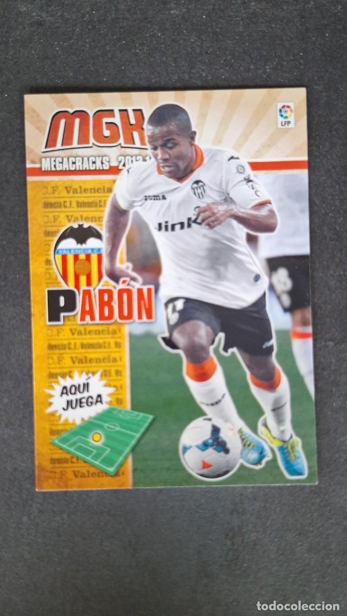 Cromos de f&uacute;tbol: L1 PABON VALENCIA C. F. NUEVO FICHAJE 497 PANINI MEGACRACKS 2013 2014 13 14