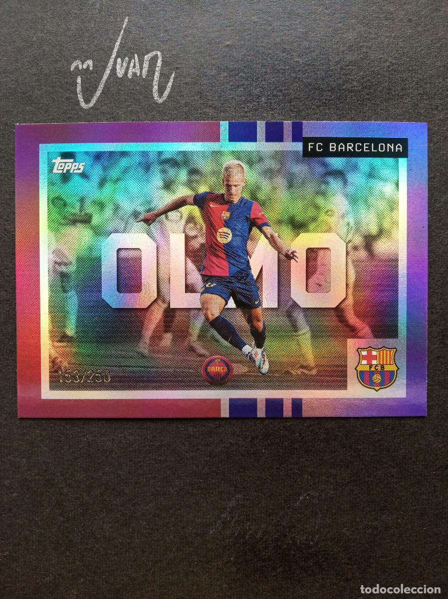 Cromos de f&uacute;tbol: NUMERADA #/250 42 WE WANT THE BALL DANI OLMO BARCELONA ESPA&Ntilde;A ⚽ TOPPS &reg; TEAM SET 2025 2026 25 26