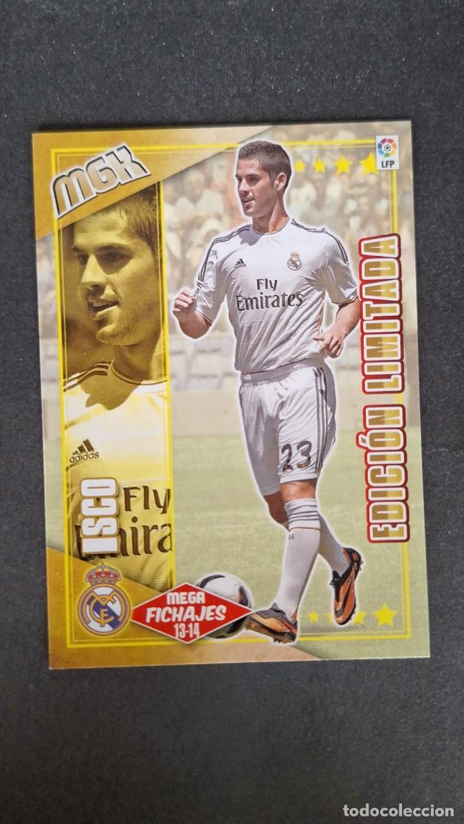 Cromos de f&uacute;tbol: L1 ISCO REAL MADRID MEGA FICHAJE 506 EDICION LIMITADA PANINI MEGACRACKS 2013 2014 13 14