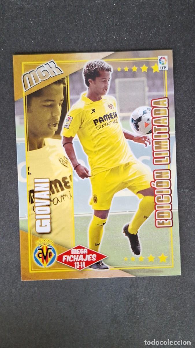 Cromos de f&uacute;tbol: L1 GIOVANI VILLARREAL C. F. MEGA FICHAJE 509 EDICION LIMITADA PANINI MEGACRACKS 2013 2014 13 14