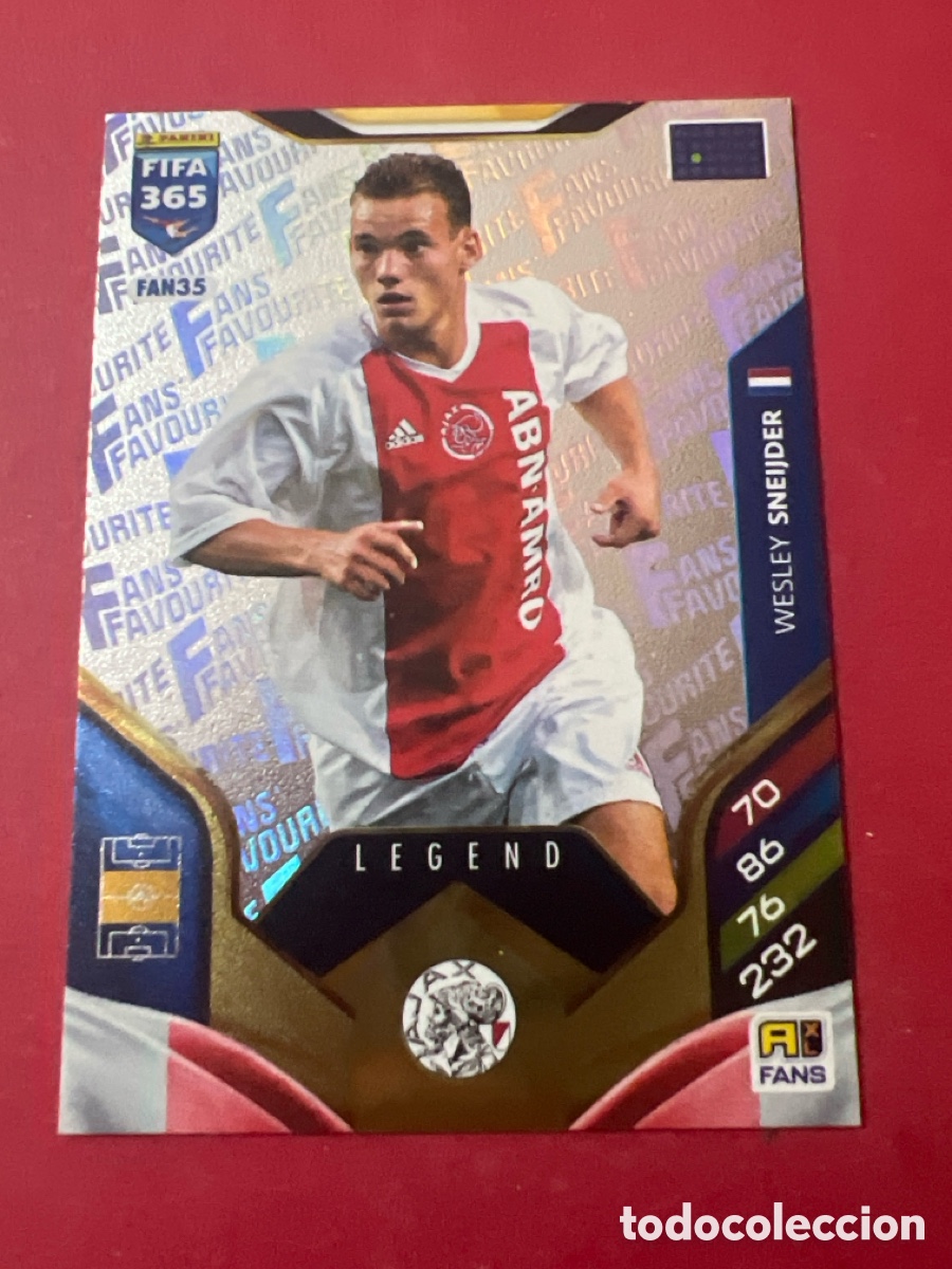 Cromos de f&uacute;tbol: E1387. FAN35 base fan legend SNEIJDER AJAX ADRENALYN 365 2025 2026 25 26 CARD CROMO PANINI TOPPS