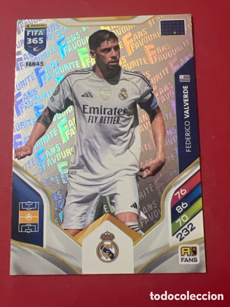 Figurine di Calcio: E1389. FAN45 FEDERICO VALVERDE REAL MADRID FIFA 365 2026