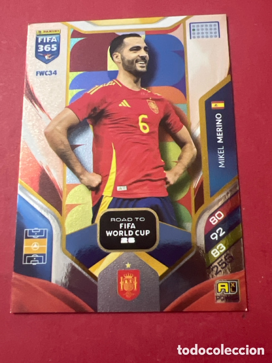 Cromos de f&uacute;tbol: E1394. FWC34 MIKEL MERINO (ESPA&Ntilde;A) ROAD TO FIFA WORLD CUP 26 PANINI ADRENALYN XL FIFA 365 2026 26