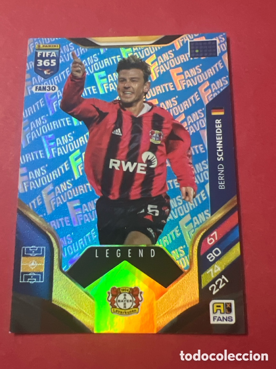 Cromos de f&uacute;tbol: E1397. FAN30 SCHNEIDER LEVERKUSEN LEGEND PARALELA BLUE AZUL ADRENALYN XL FIFA 365 PANINI 2026
