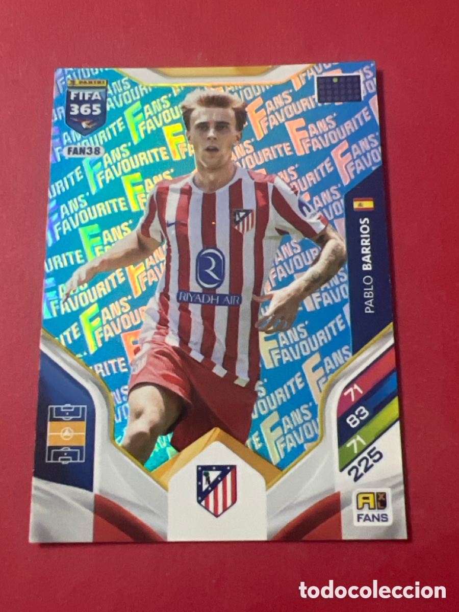 Cromos de f&uacute;tbol: E1399. FAN38 barrios fans favourite atletico de madrid fifa 365 2026