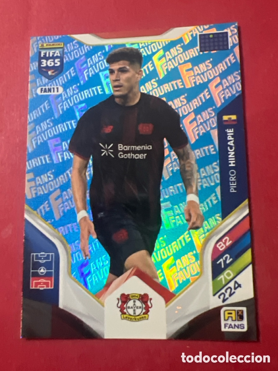 Cromos de f&uacute;tbol: E1402. FAN11 Hincapie Blue Fans Favourite | Bayer 04 Leverkusen | 2025 2026 Panini FIFA 365 25 26
