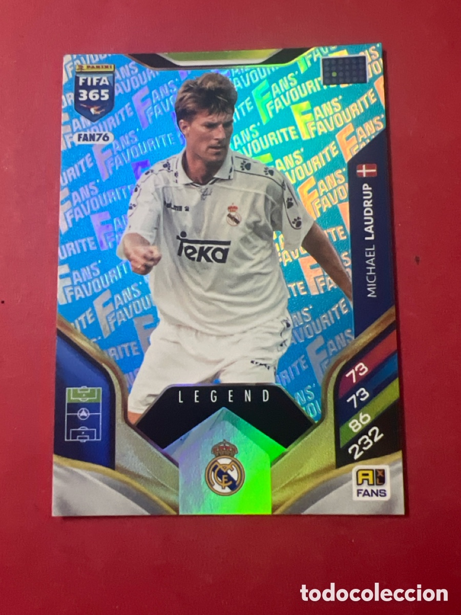 Cromos de f&uacute;tbol: E1405. REAL MADRID FAN76 LAUDRUP LEGEND ADRENALYN FIFA 365 2026