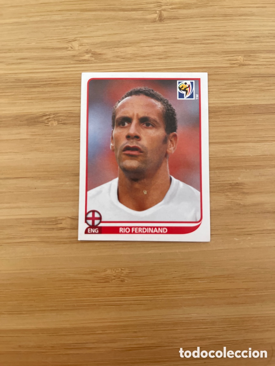 Cromos de Futebol: RIO FERNDINAND 186 INGLATERRA MUNDIAL SUDAFRICA 2010 PANINI NUMERO NUEVO SIN PEGAR