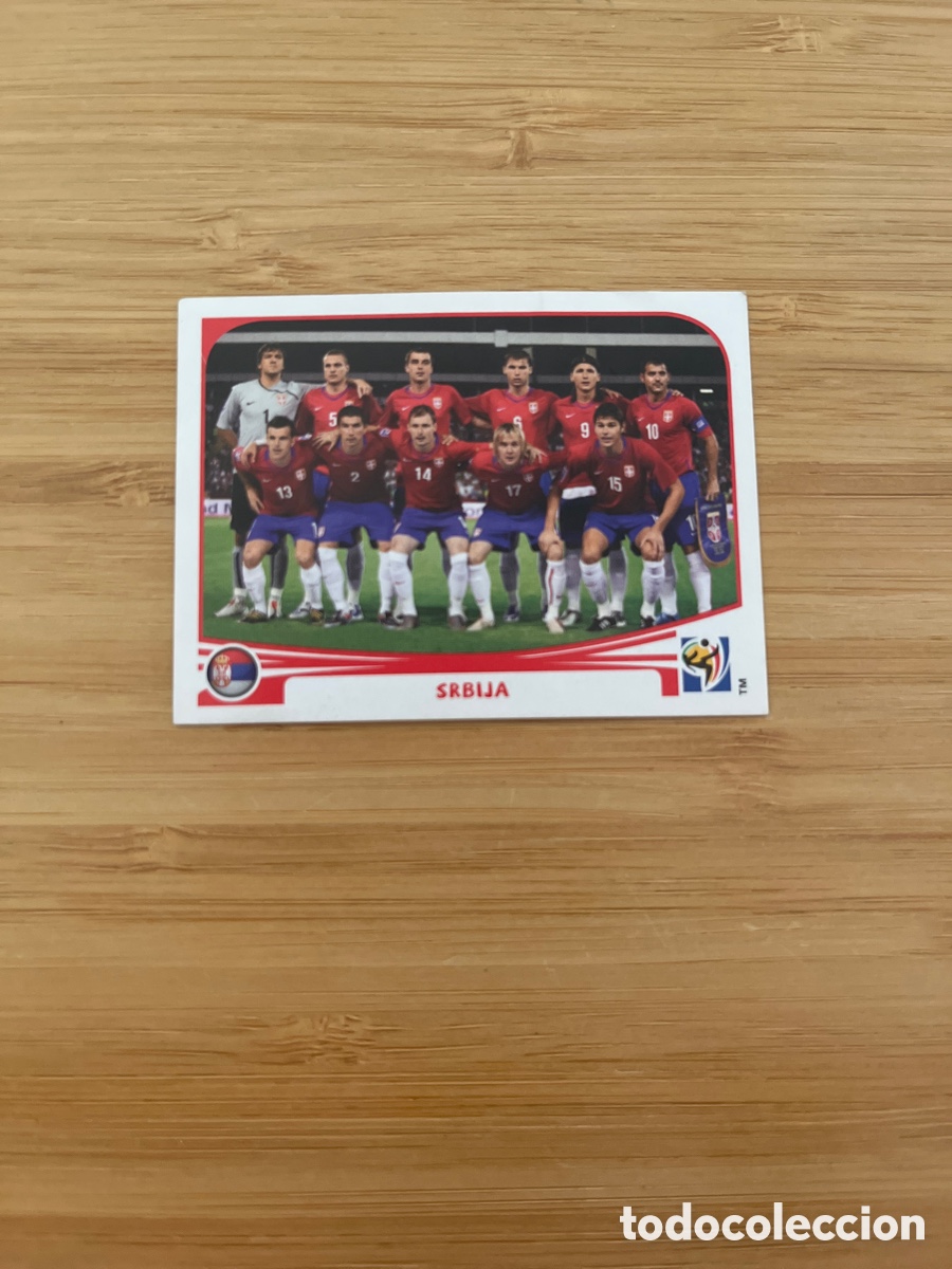Football Stickers: SERBIA SRBIJA PLANTILLA MUNDIAL SUDAFRICA 2010 PANINI NUMERO 296 NUEVO SIN PEGAR