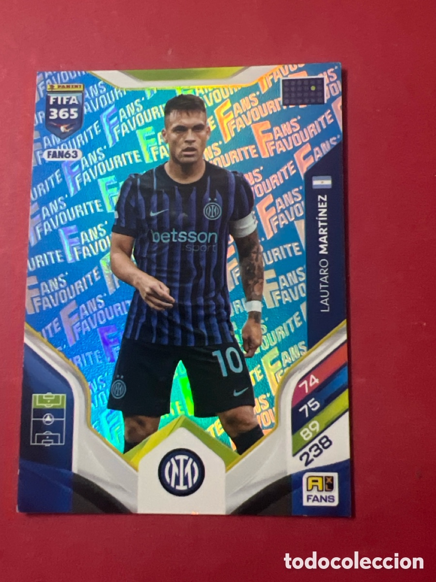 Cromos de f&uacute;tbol: E1409. Lautaro Mart&iacute;nez FAN63 Azul Blue Adrenalyn XL Fifa 365 2026 &Iacute;nter De Mil&aacute;n