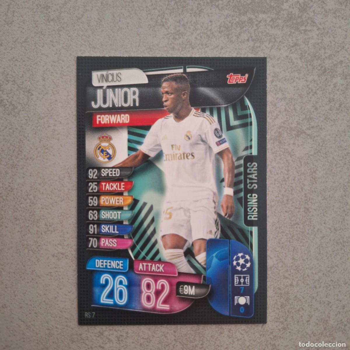 Football Stickers: Topps MATCH ATTAX EXTRA UEFA CHAMPIONS LEAGUE 2019 2020 19 20 / RS7 VINICIUS JUNIOR, REAL MADRID