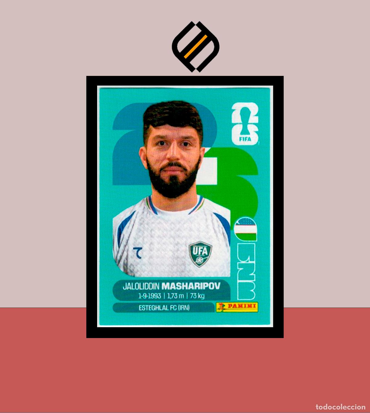 Football Stickers: PANINI FIFA CLUB WORLD CUP 2026 UZB 18 JALOLIDOIN MASHARIPOV UZBEKISTAN STICKER MUNDIAL MEX CAN USA