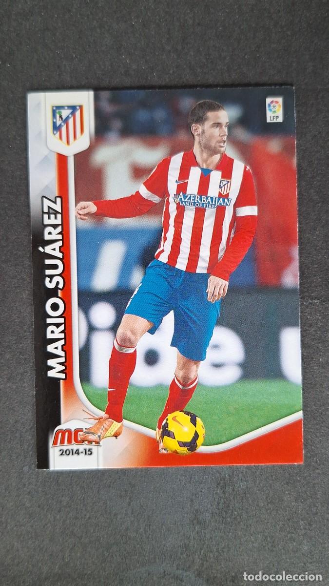 Cromos de f&uacute;tbol: L1 MARIO SUAREZ ATLETICO DE MADRID 46 PANINI MEGACRACKS 2014 2015 14 15