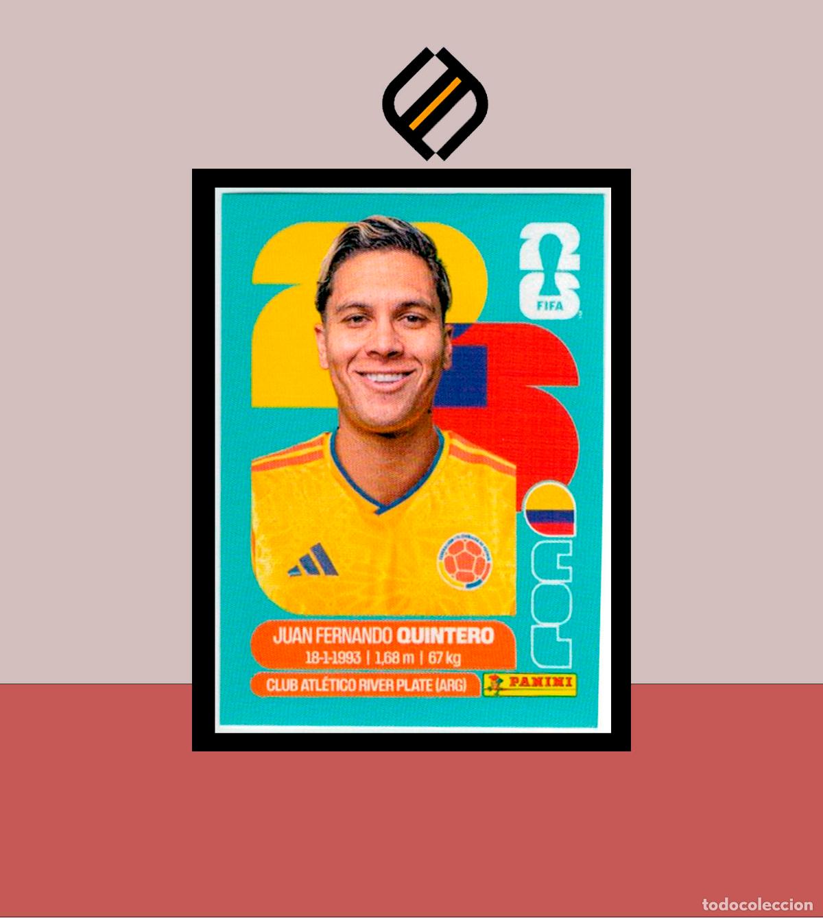 Cromos de f&uacute;tbol: PANINI FIFA CLUB WORLD CUP 2026 COL 15 JUAN FERNANDO QUINTERO COLOMBIA STICKER MUNDIAL MEX CAN USA