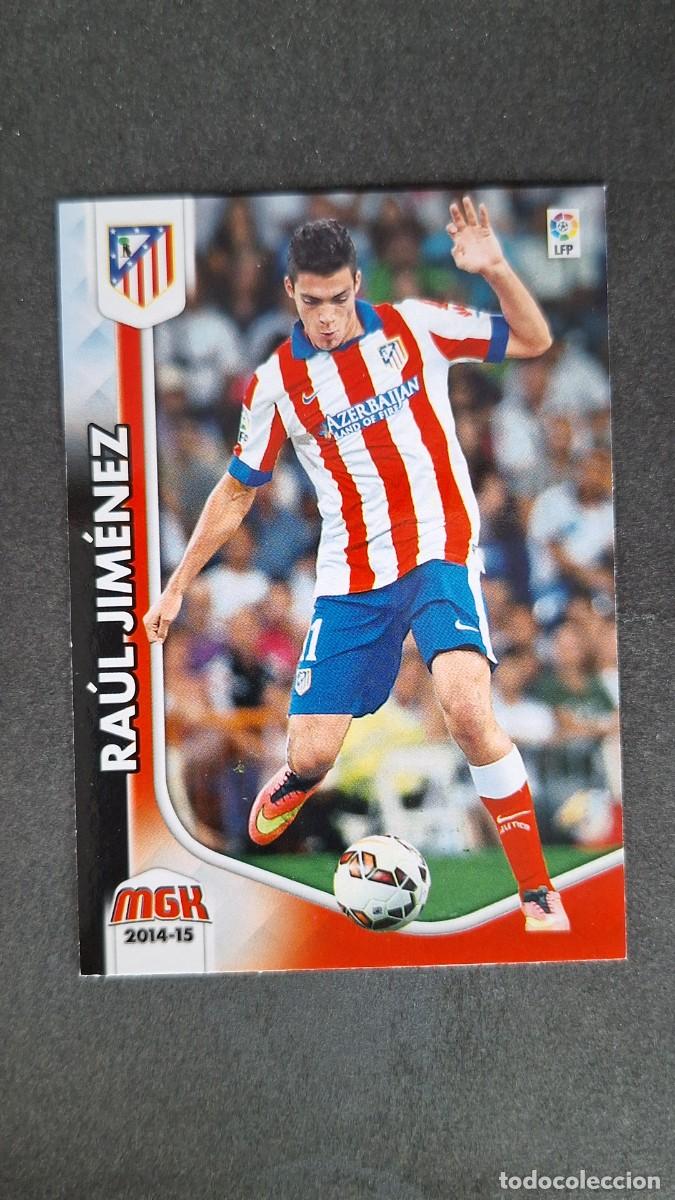 Cromos de f&uacute;tbol: L1 RAUL GIMENEZ ATLETICO DE MADRID 52 PANINI MEGACRACKS 2014 2015 14 15