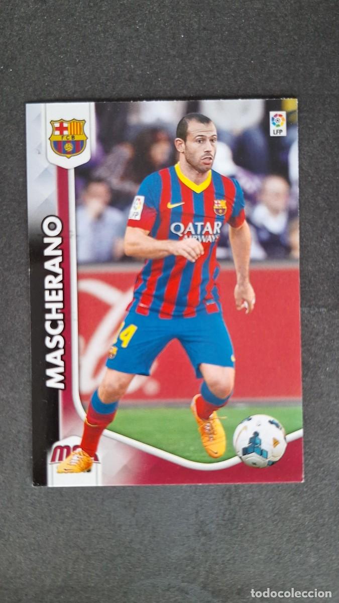 Cromos de f&uacute;tbol: L1 MASCHERANO F. C. BARCELONA 58 PANINI MEGACRACKS 2014 2015 14 15