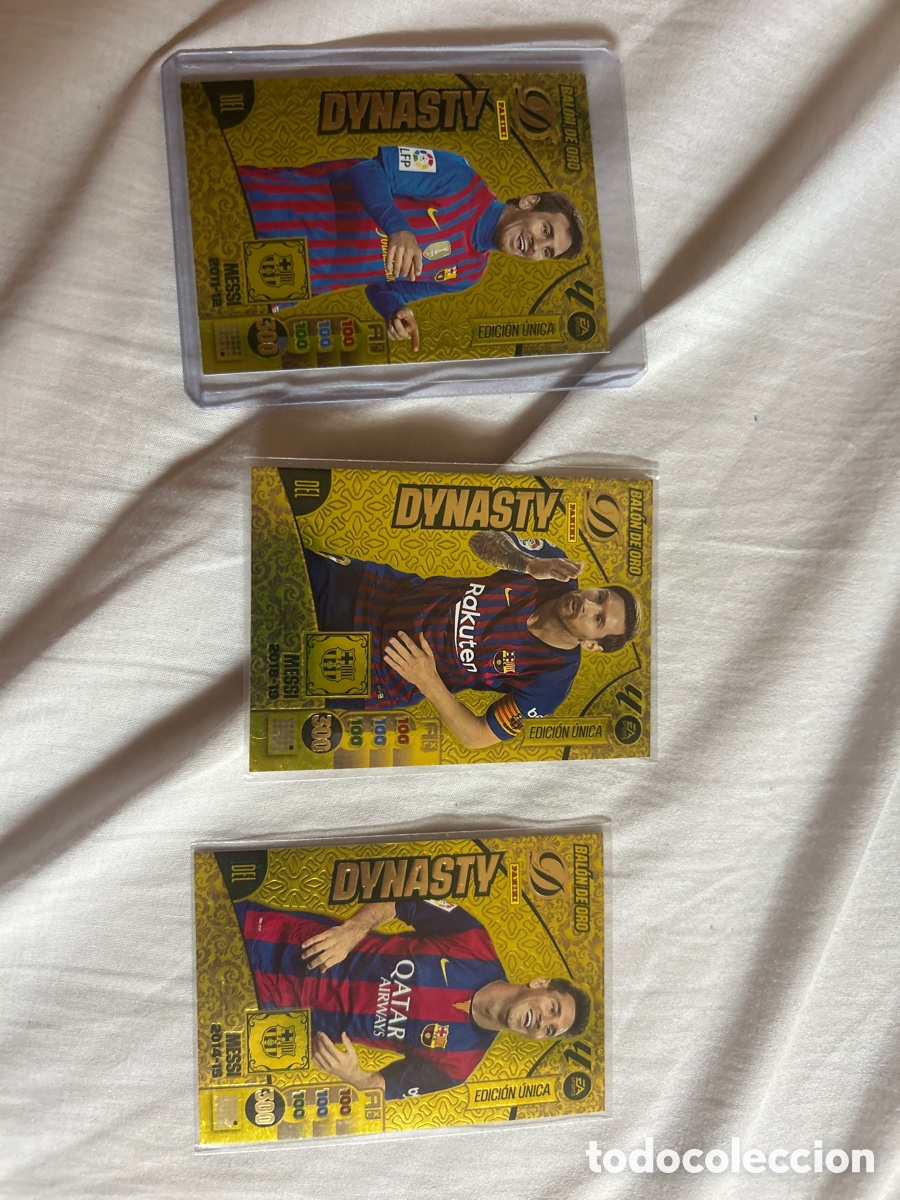 Cromos de f&uacute;tbol: Lote cartas Messi dynasty