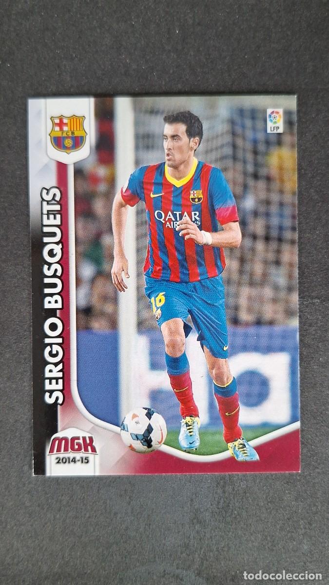 Cromos de f&uacute;tbol: L1 SERGIO BUSQUETS F. C. BARCELONA 63 PANINI MEGACRACKS 2014 2015 14 15