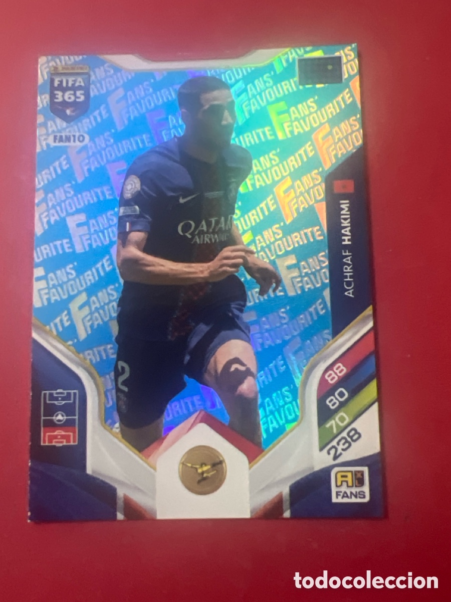 Cromos de f&uacute;tbol: FAN10 ACHRAF HAKIMI (PSG) FANS FAVOURITE BLUE AZUL PANINI ADRENALYN XL FIFA 365 2026 26