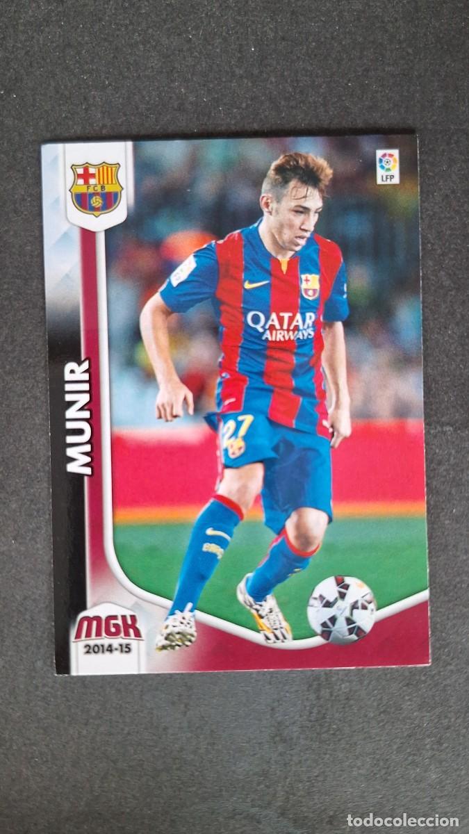 Cromos de f&uacute;tbol: L1 MUNIR F. C. BARCELONA 68 PANINI MEGACRACKS 2014 2015 14 15