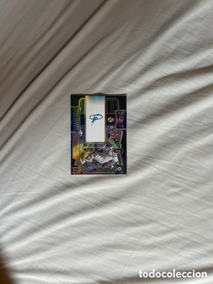 Cromos de f&uacute;tbol: Carta Vinicius firmada de national treasures