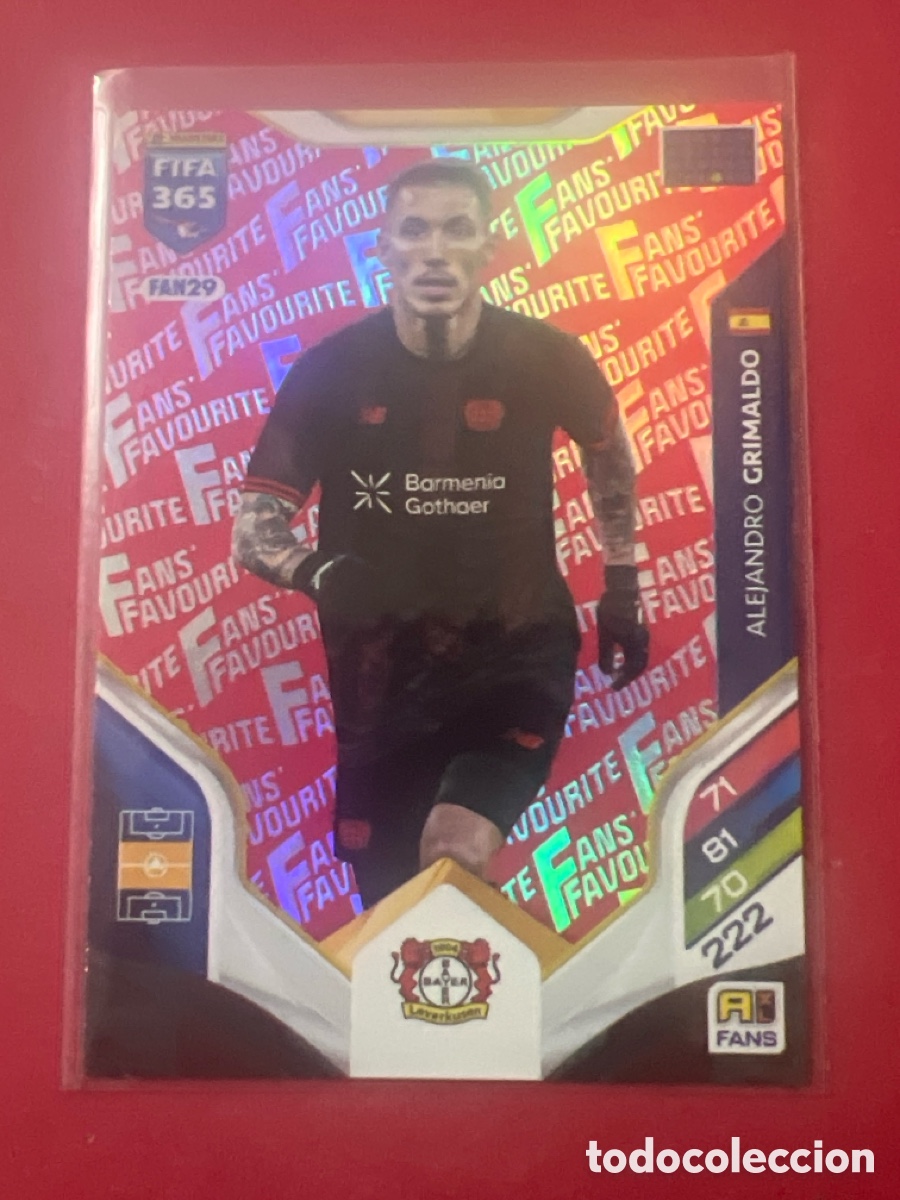Cromos de Futebol: ADRENALYN FIFA 365 2025 2026 25 26 PANINI GRIMALDO FAN29 RED ROJO BAYER LEVERKUSEN FANS FAVOURITE