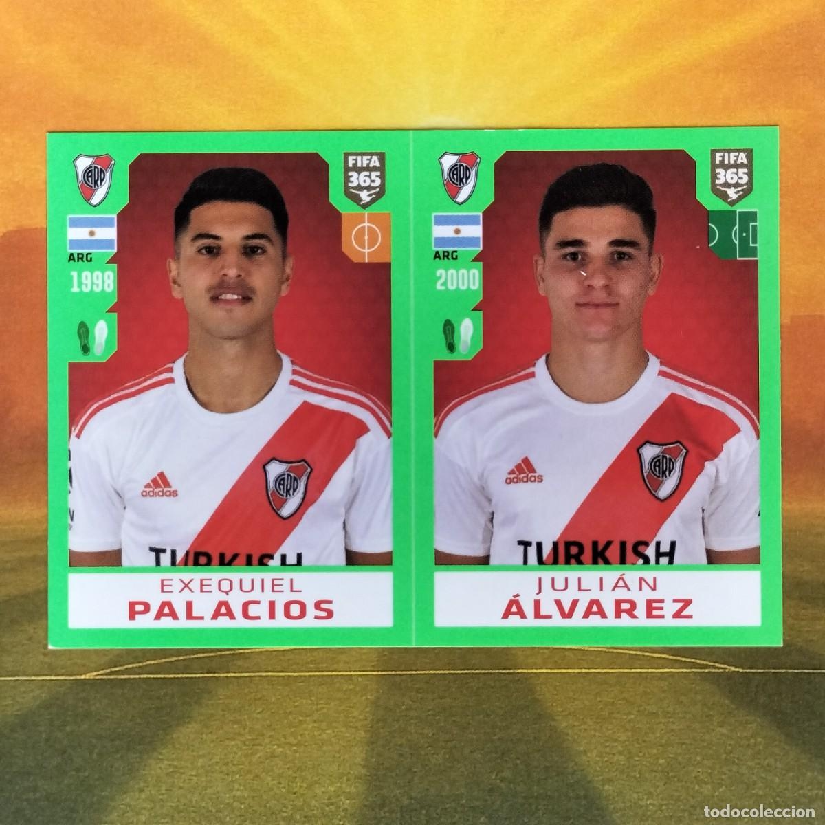 Cromos de f&uacute;tbol: #325 Julian Alvarez - Ezequiel Palacios | River Plate | 2019 2020 Panini Fifa 365 Stickers