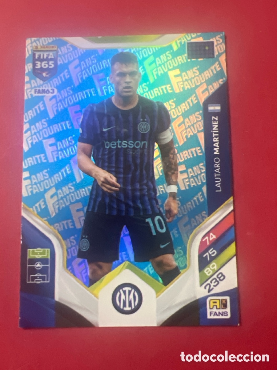 Cromos de f&uacute;tbol: E1426. Lautaro Mart&iacute;nez FAN63 Azul Blue Adrenalyn XL Fifa 365 2026 &Iacute;nter De Mil&aacute;n