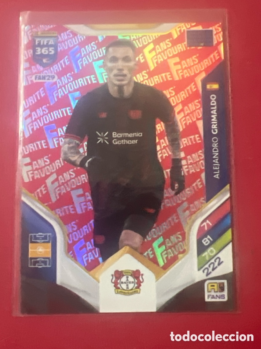 Figurine di Calcio: ADRENALYN FIFA 365 2025 2026 25 26 PANINI GRIMALDO FAN29 RED ROJO BAYER LEVERKUSEN FANS FAVOURITE