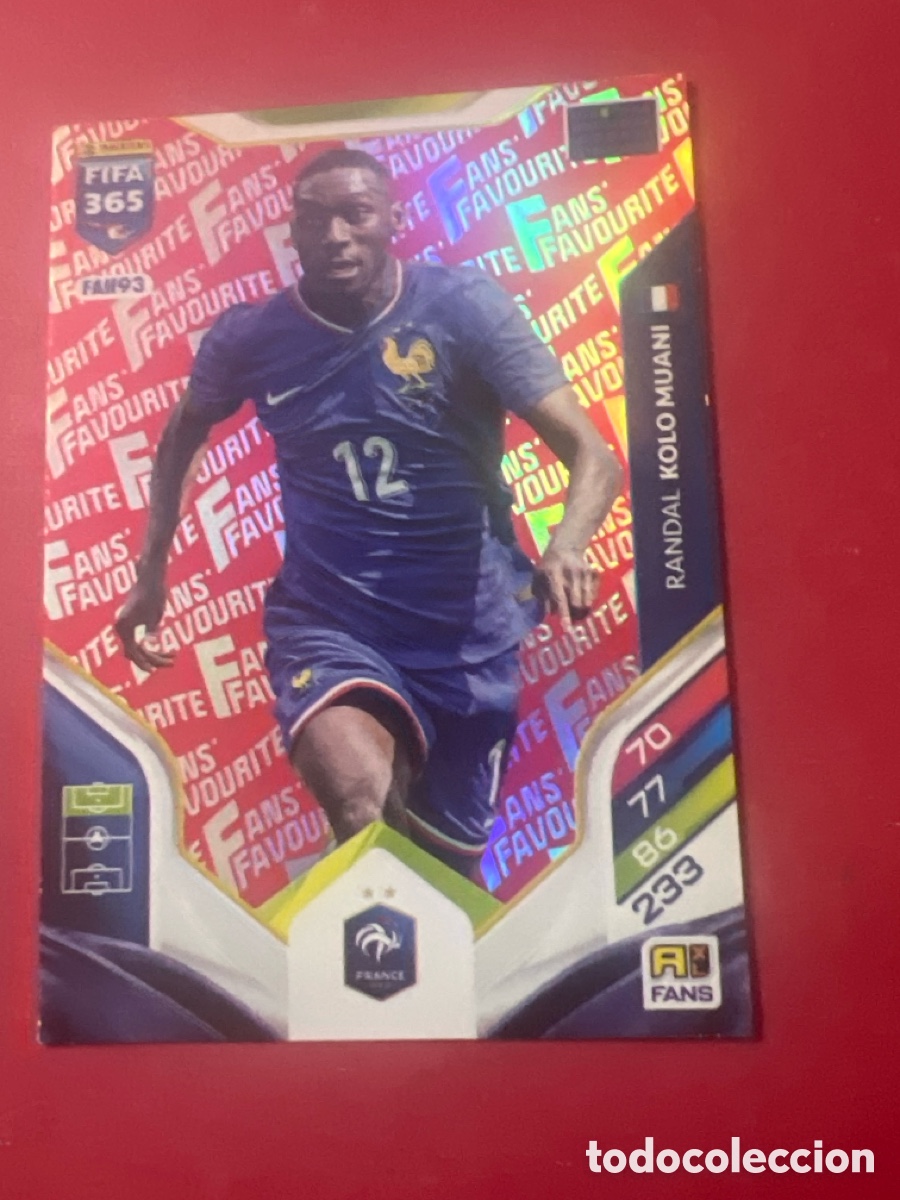 Figurine di Calcio: PARALLEL RED Fans' Favorite #FAN93 RANDAL KOLO MUANI (France) PANINI Adrenalyn XL FIFA 365 WTC 2026