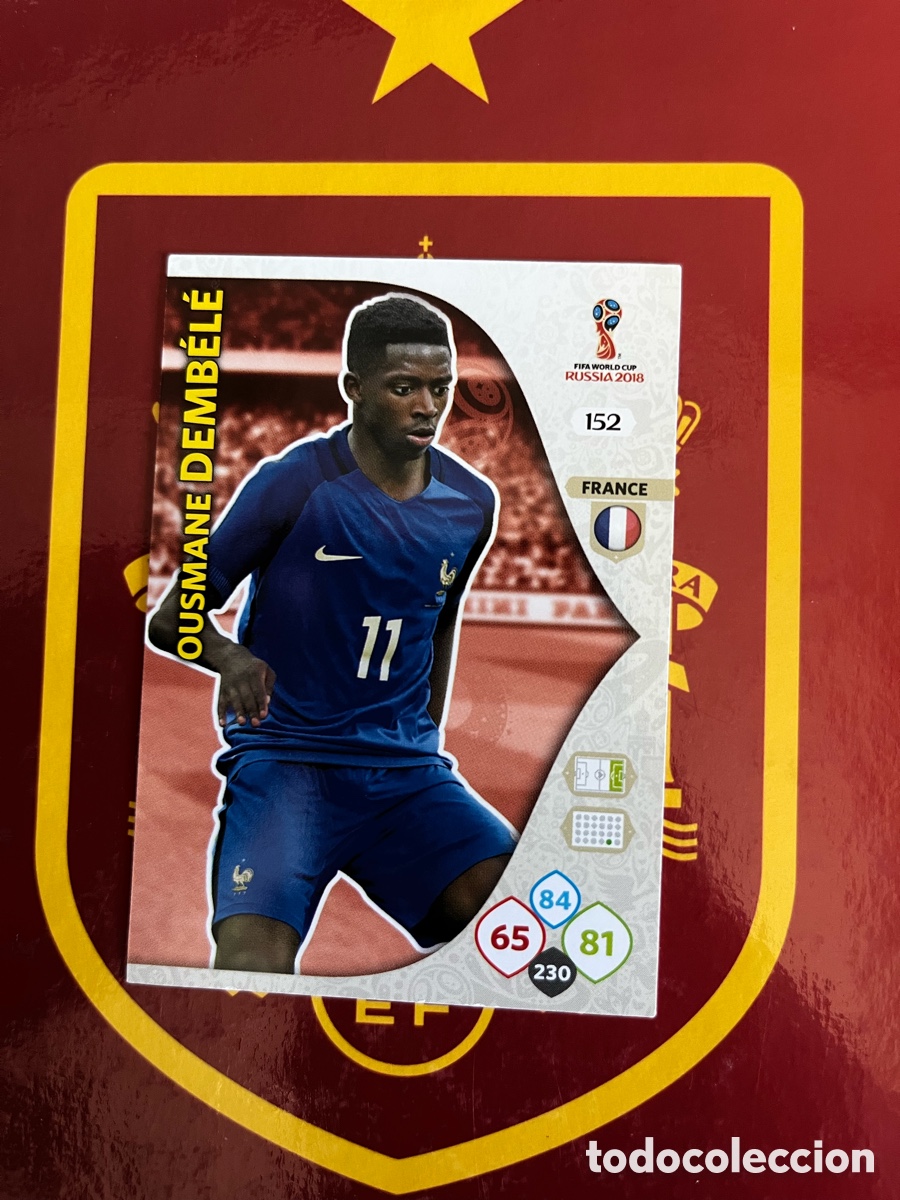 Cromos de f&uacute;tbol: 152 DEMBEL&Eacute; DEMB&Eacute;LE DEMBELE ADRENALYN MUNDIAL FIFA WORLD CUP 2018 18 RUSIA CROMO ROOKIE MUNDIAL