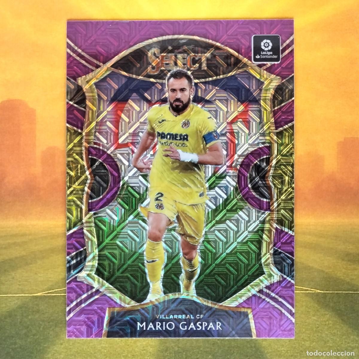 Cromos de f&uacute;tbol: #Mario Gaspar Purple Mojo Prizm | Villarreal CF | 2020 2021 Panini Chronicles Select La Liga