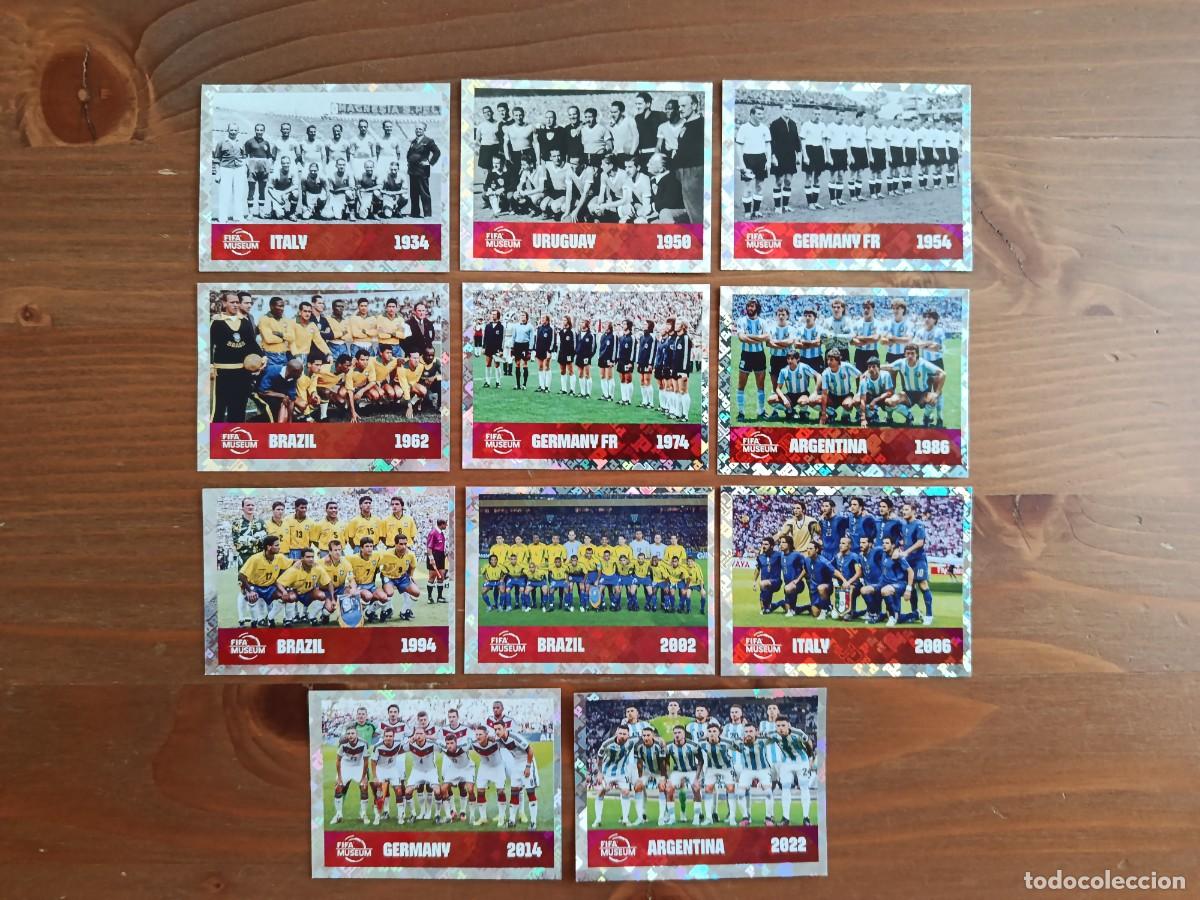 Cromos de f&uacute;tbol: FIFA WORLD CUP 2026 PANINI. #FWC. LOTE 11 CROMOS &rdquo;SELECCIONES CAMPEONAS&rdquo; FIFA MUSEUM