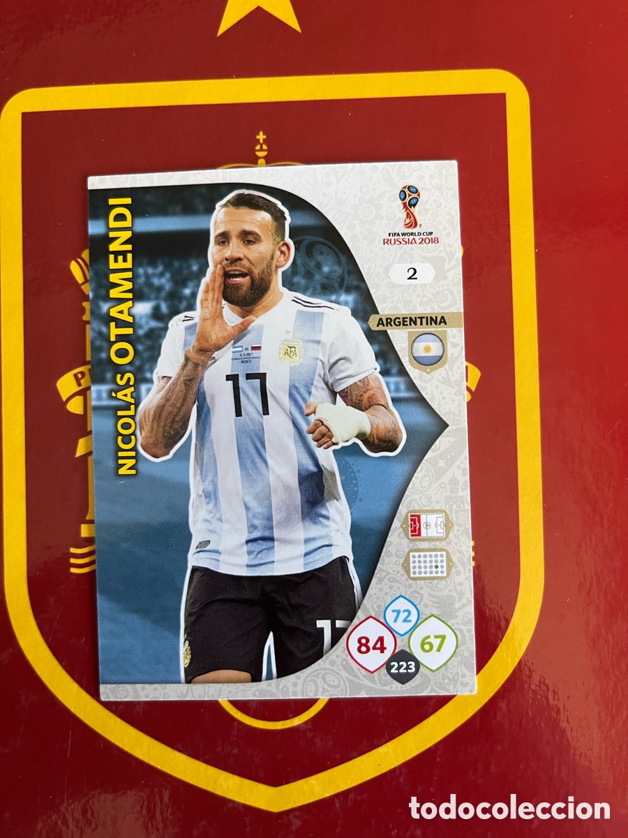 Cromos de f&uacute;tbol: 2 OTAMENDI ADRENALYN MUNDIAL FIFA WORLD CUP 2018 18 ARGENTINA