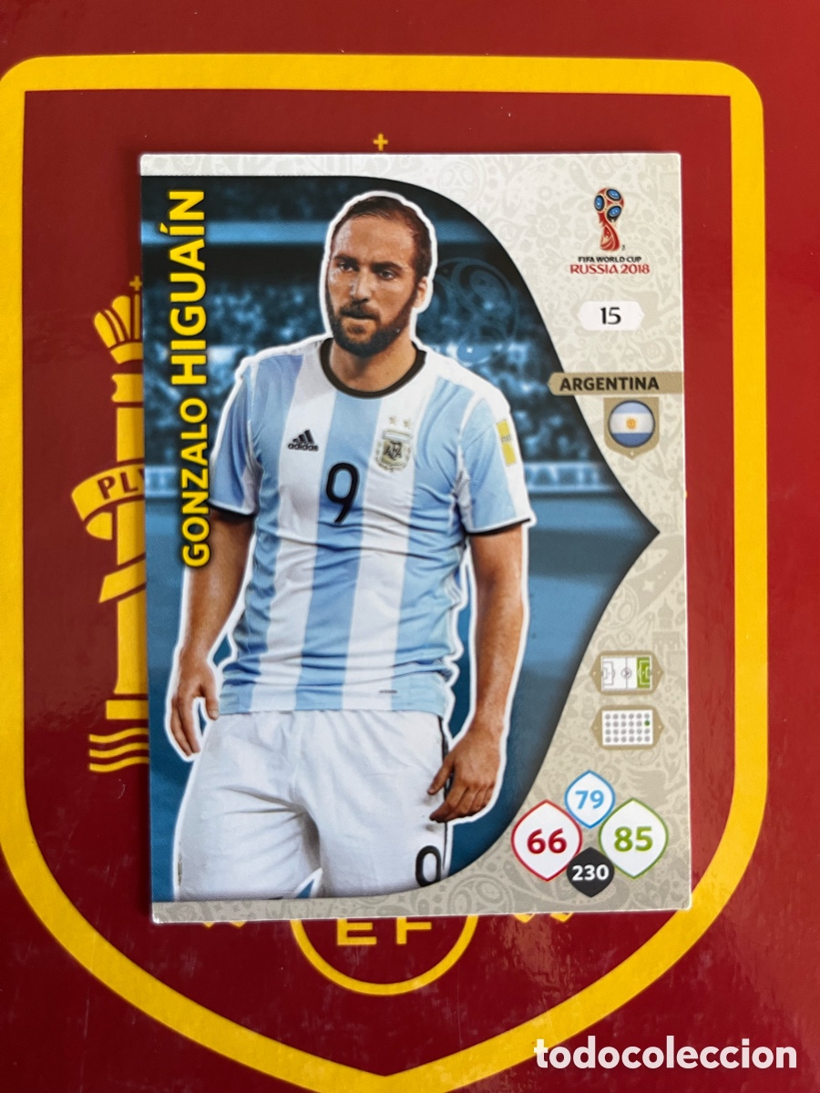Cromos de f&uacute;tbol: 15 HIGUA&Iacute;N ADRENALYN MUNDIAL FIFA WORLD CUP 2018 18 RUSIA ARGENTINA
