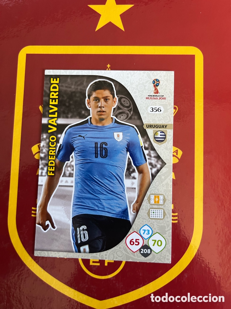 Cromos de f&uacute;tbol: 356 FEDE VALVERDE ROOKIE CARD MUNDIAL ADRENALYN MUNDIAL FIFA WORLD CUP 2018 18 RUSIA URUGUAY